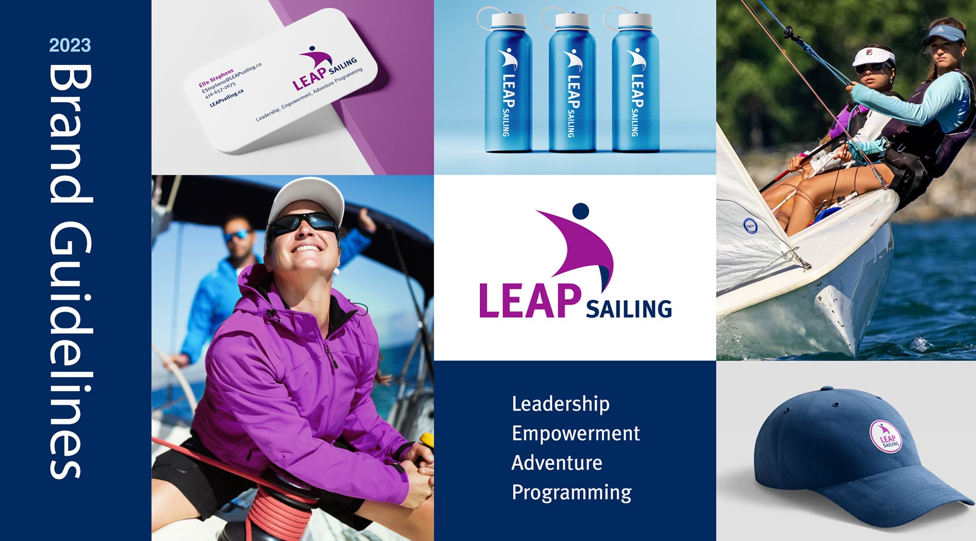 Leap Sailing Brand Guidelines Cover Cover of Leap Sailing Brand Guidelines